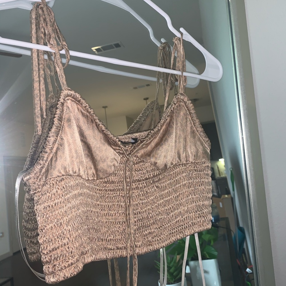 Prettiest silky crop top